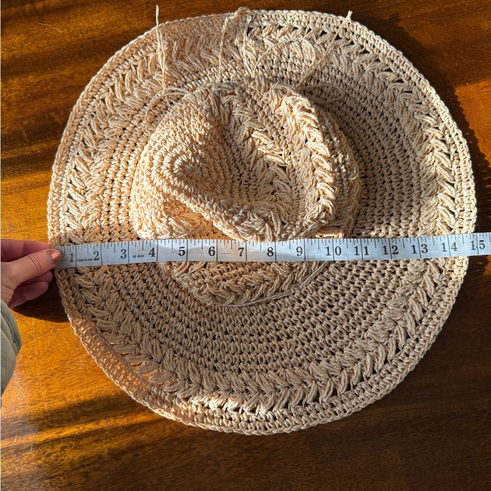 Panama Jack Woven Straw Floppy Hat - Picture 4 of 5